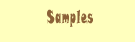 Samples